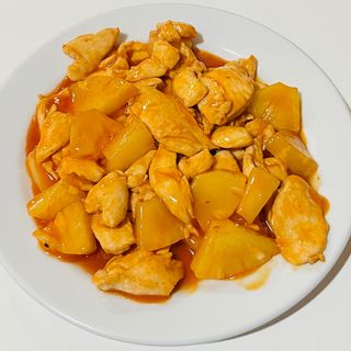 pollo con piña