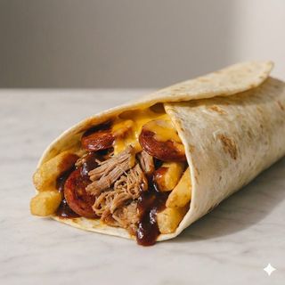 Wrap con pulled pork