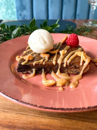 Brownie de chocolate e manteiga de amendoim