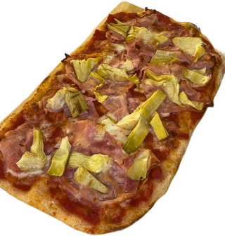 Pinsa cotto e carciofini