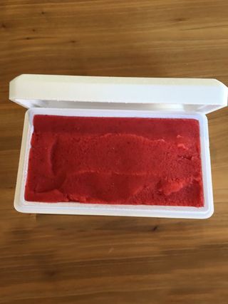 Vaschetta granita fragola 500 g