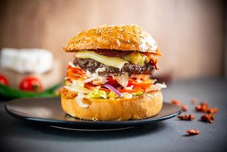 The Juicy Lucy burger