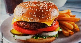 Hamburger vita+cartofi pai