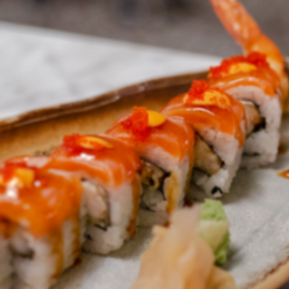 Salmon dragon roll