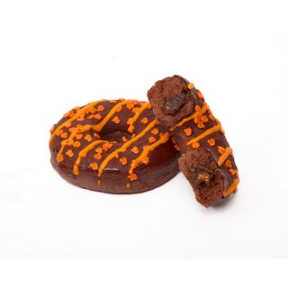 Dark choco caramel donut