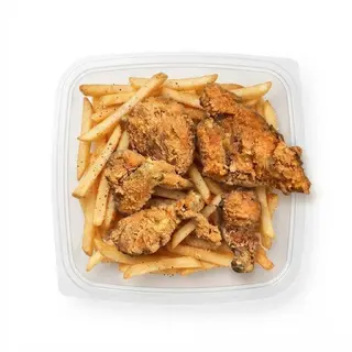 Pan-fried Chicken with Chips