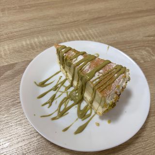 Tarta de Requesón con pistacho