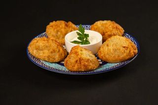 Манты жареные из баранины