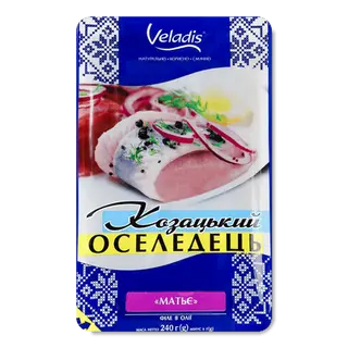 Оселедець Veladis Козацький матьє філе в олії (240г)