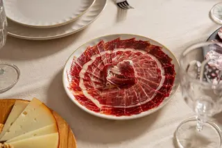 Abanico Ibérico Con Jamón