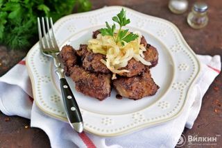 Печень жареная 