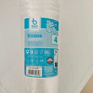 Vasos desechable grande pack 4