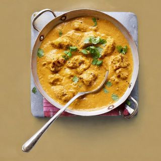 Chicken Korma Com arroz ou naan.