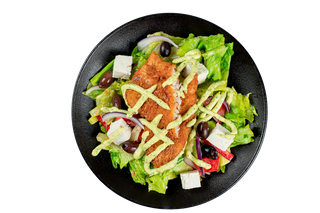 Салата с хрупкава бяла риба (400г)