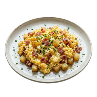 Bacon Con Huevo Y Patata