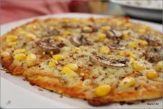 Large Chicken Mushroom Pizza