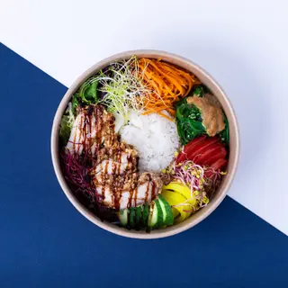 Poke Bowl z Kurczakiem i Ryżem