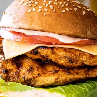 Grilled chicken burger