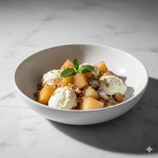 Ricotta e pere scomposta