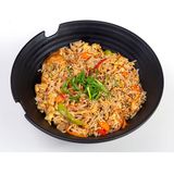 ბრინჯი ბოსტნეულით და კვერცხით