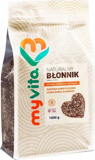 Naturalny błonnik nasiona babki płesznik i łuska babki jajowatej 1000g MyVita