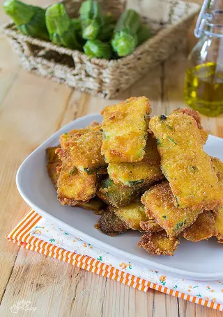 Zucchine indorate e fritte