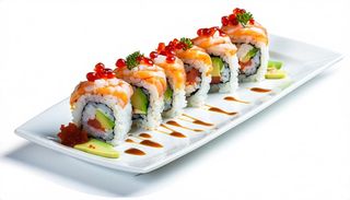 Ebi salmon roll - 8 pezzi