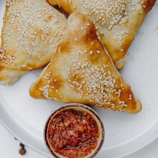 Самса с говядиной и тыквой