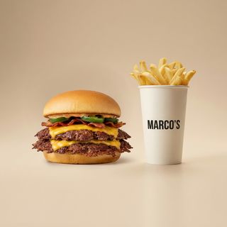 COMBO SPICY DOUBLE SMASH BURGER