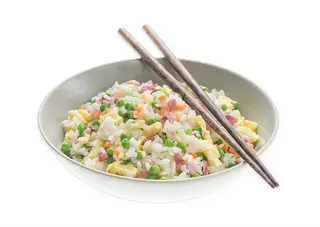 arroz frito con tres delicias
