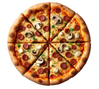 Pizza Funghi e Salsiccia Ø 32cm