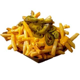 CHEESY FRIES & JALAPENOS