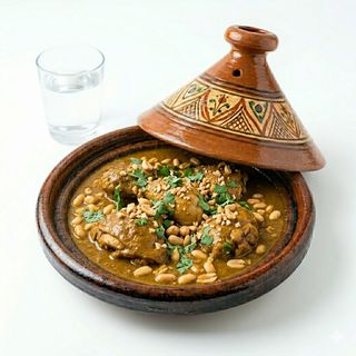 Tajine De Pollo Con Salsa De Cacahuete