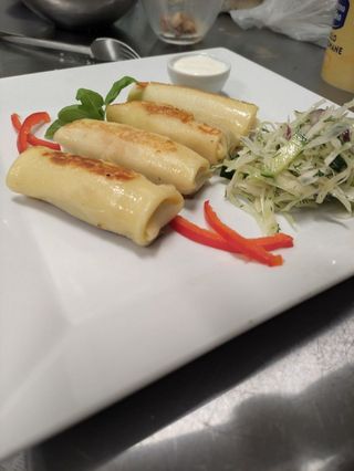 Naleśniki z kurczakiem i grzybami