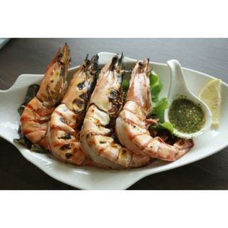 Langostinos Grill Con Dos Salsas