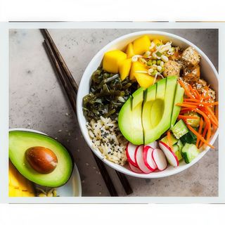 Poké bowl vegetal