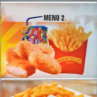Menu infantil de nuggets
