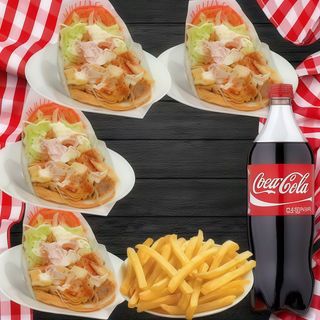 Oferta Familiar 4 Doner Kebab Pita Y Vigital