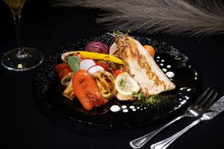 Păstrăv file la grătar