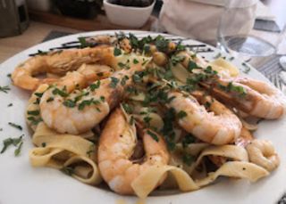 Tagliatelle com Gambas (Grande)