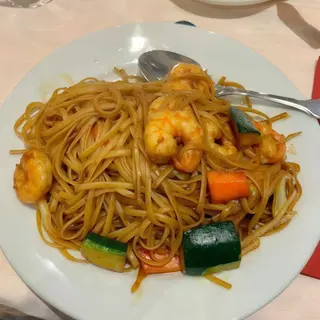 Tallarines Con Gambas
