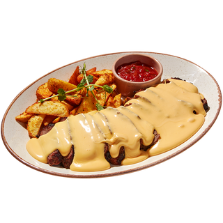 Стейк Нью-Йорк Чіз з картоплею