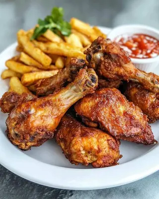 Cuisse De Poulet Grillé & Attiéké