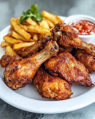 Cuisse De Poulet Grillé & Attiéké