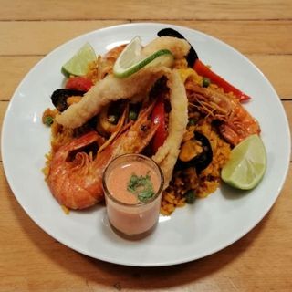 Arroz Con Mariscos Atigrado