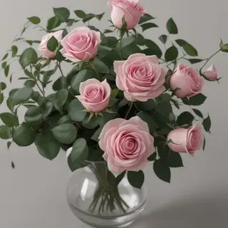 Ramo de 6 rosas rosa