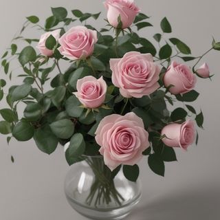 Ramo de 6 rosas rosa