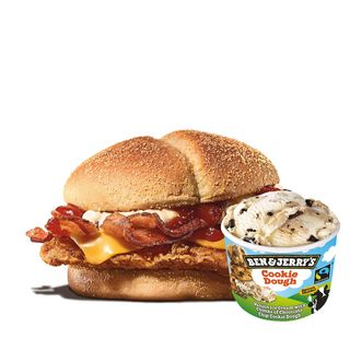 CHICKEN BACON KING LM + B&J Cookie