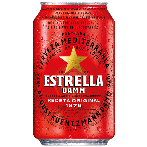 Estrella Damm Cerveza Lata 33cl