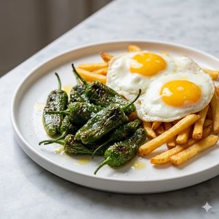 Plato De Pimientos De Padrón